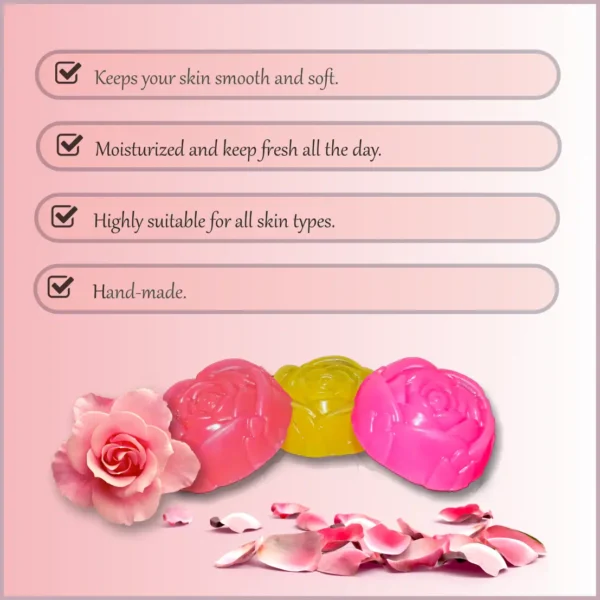 Shahi Gulab Moisturising Bathing Bar - 85gm - Image 2